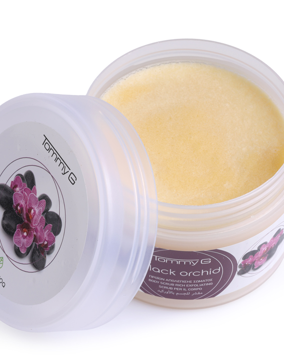 body scrub black orhid details